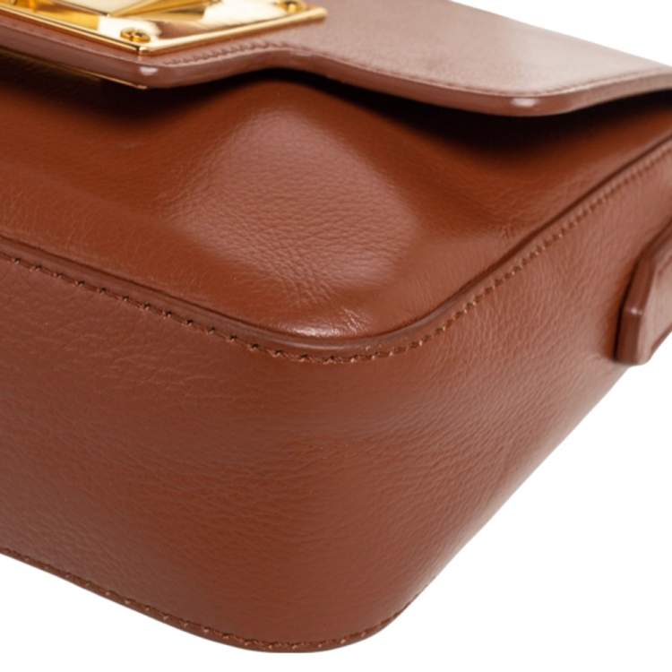 Pre Owned Tom Ford Brown Leather Small Natalia Shoulder Bag