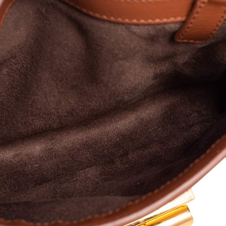 Pre Owned Tom Ford Brown Leather Small Natalia Shoulder Bag