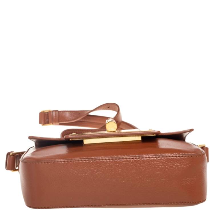 Pre Owned Tom Ford Brown Leather Small Natalia Shoulder Bag