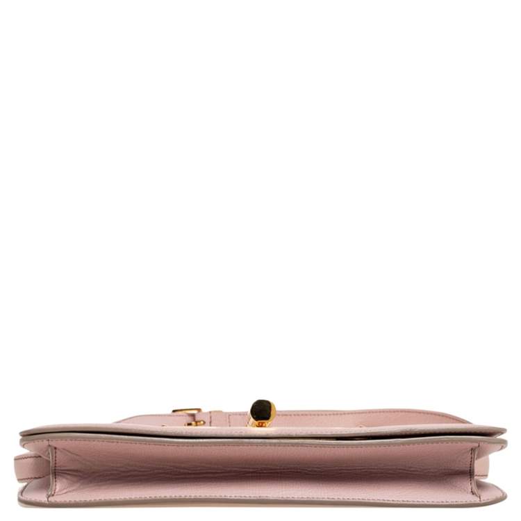 Pre Owned Tom Ford Pink Leather Natalia Convertible Clutch