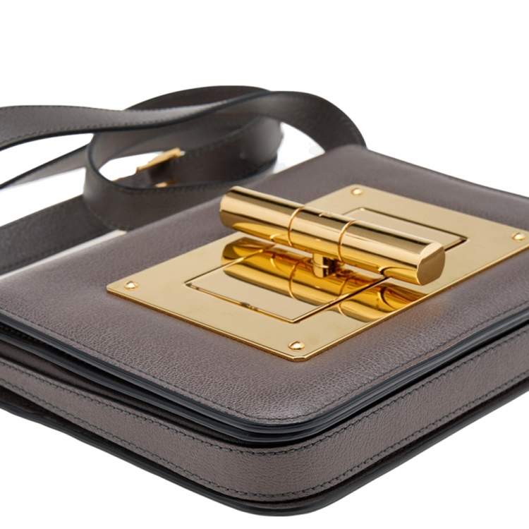 Pre Owned Tom Ford Brown Leather Small Natalia Shoulder Bag