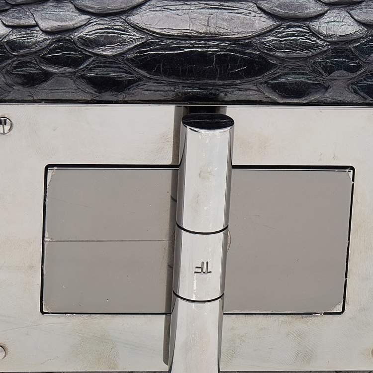 Pre Owned Tom Ford Black Python Natalia Shoulder Bag