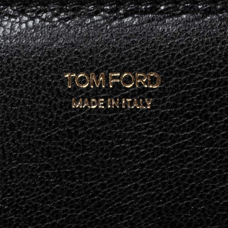 Pre Owned Tom Ford Black Leather Large Natalia Shoulder Bag