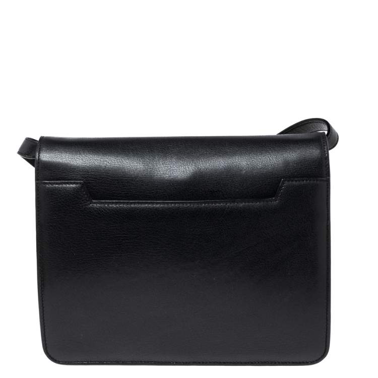 Pre Owned Tom Ford Black Leather Large Natalia Shoulder Bag