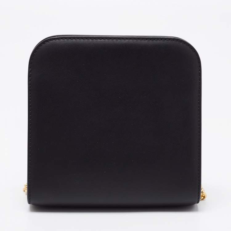 Pre Owned Tom Ford Black Leather T Lock Chain Bag