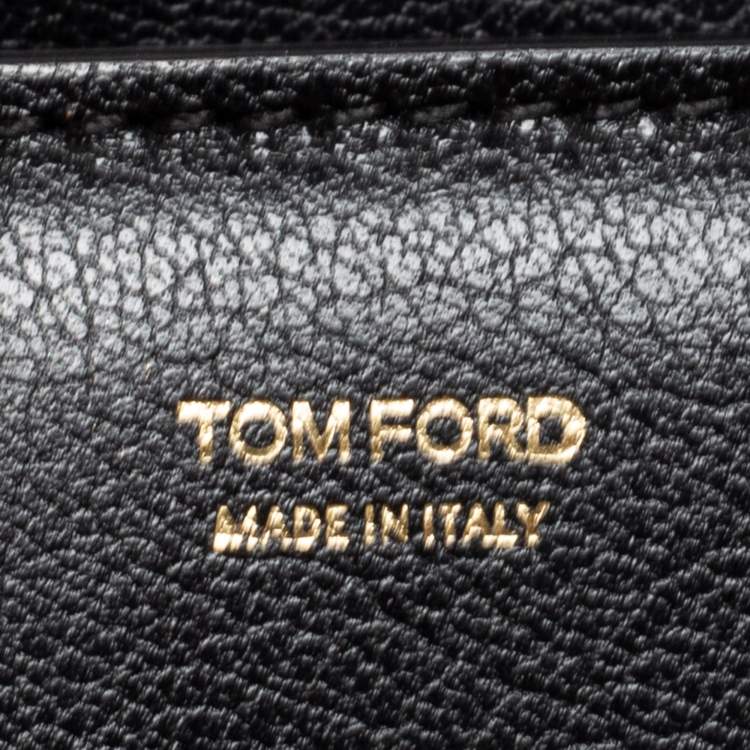 Pre Owned Tom Ford Black Leather Natalia Crossbody Bag