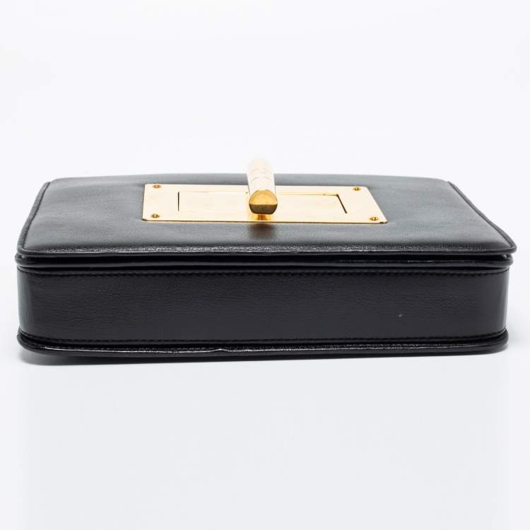 Pre Owned Tom Ford Black Leather Natalia Crossbody Bag