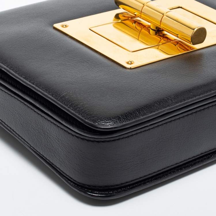 Pre Owned Tom Ford Black Leather Natalia Crossbody Bag