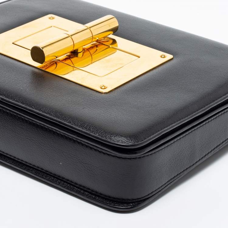 Pre Owned Tom Ford Black Leather Natalia Crossbody Bag