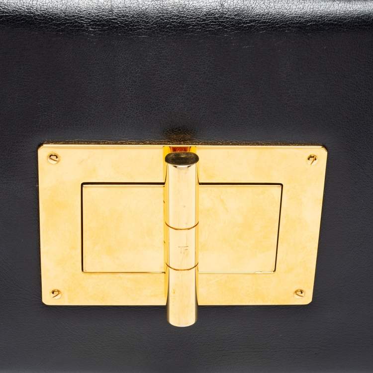 Pre Owned Tom Ford Black Leather Natalia Crossbody Bag