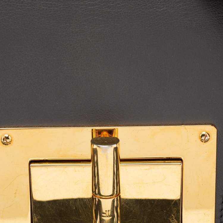 مملوكة مسبقًا Tom Ford Grey Leather Small Natalia Crossbody Bag