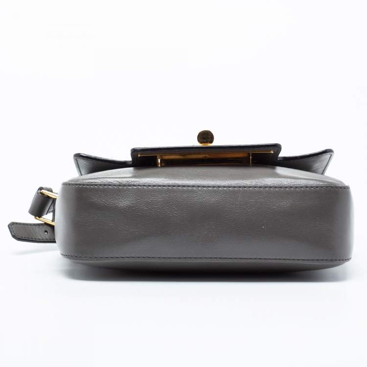 مملوكة مسبقًا Tom Ford Grey Leather Small Natalia Crossbody Bag