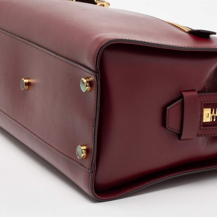Pre Owned Tom Ford Red Leather Charlotte Tote