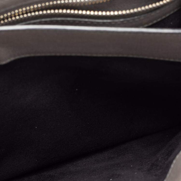 Pre Owned Tom Ford Grey Leather Large Natalia Shoulder Bag