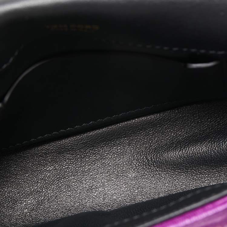 Pre Owned Tom Ford Purple Velvet Mini Natalia Shoulder Bag