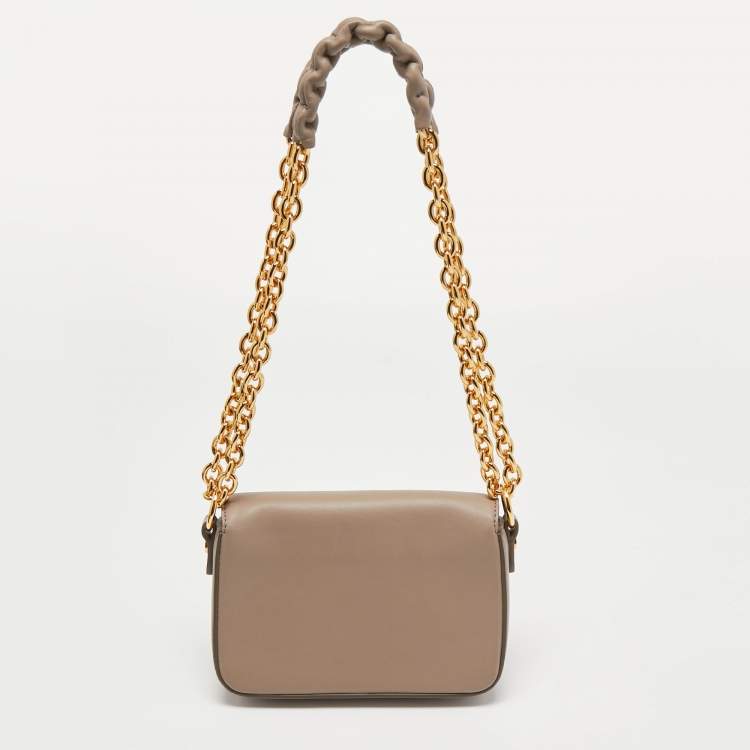 Pre Owned Tom Ford Grey Leather Natalia Shoulder Bag