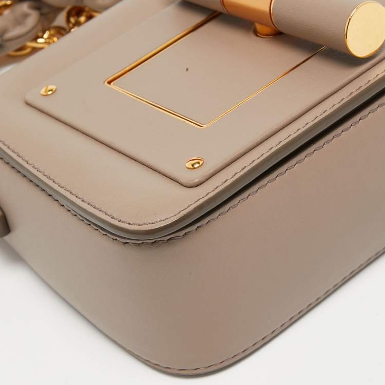 Pre Owned Tom Ford Grey Leather Natalia Shoulder Bag