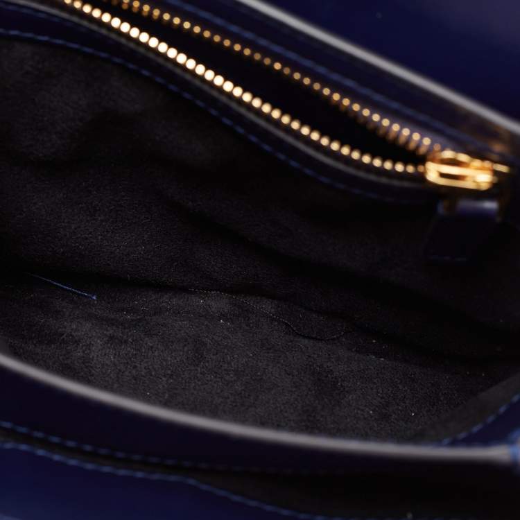 Pre Owned Tom Ford Blue Python Small Natalia Crossbody Bag