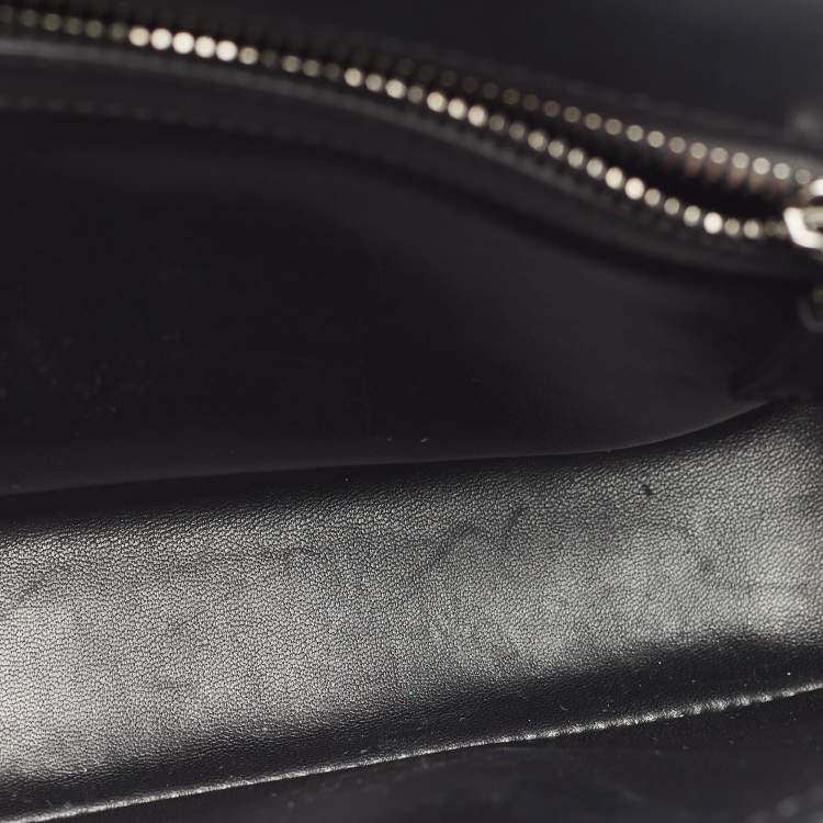 Pre Owned Tom Ford Metallic Silver Python Natalia Chain Shoulder Bag