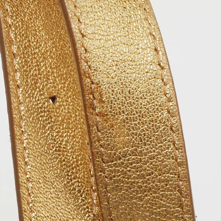 Pre Owned Tom Ford Gold Python Small Natalia Crossbody Bag