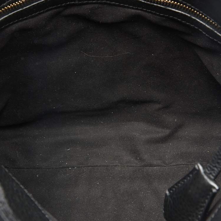 Pre Owned Tom Ford Black Leather Alix Fold Over Clutch
