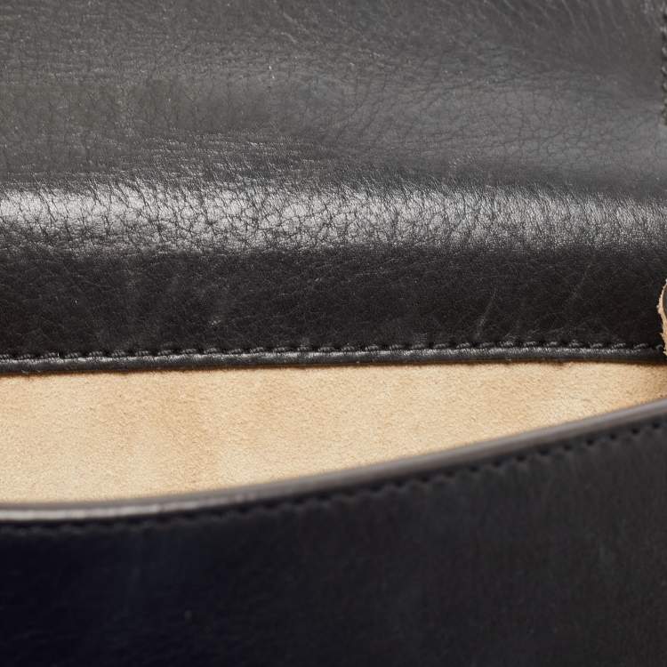 Pre Owned Tom Ford Black Leather T Twist Camera Bag