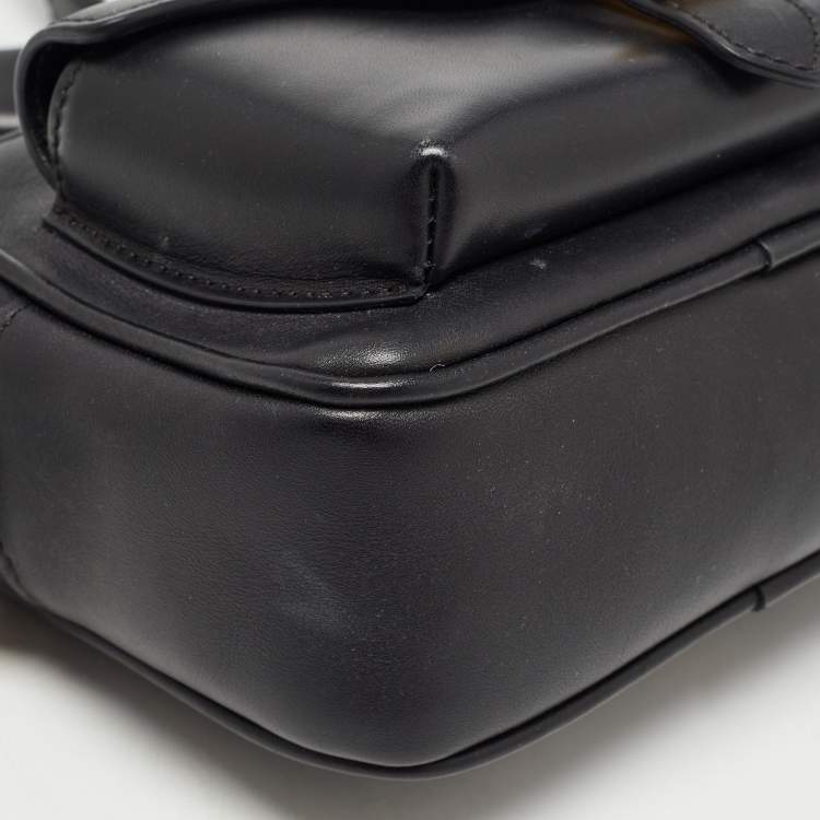 Pre Owned Tom Ford Black Leather T Twist Camera Bag