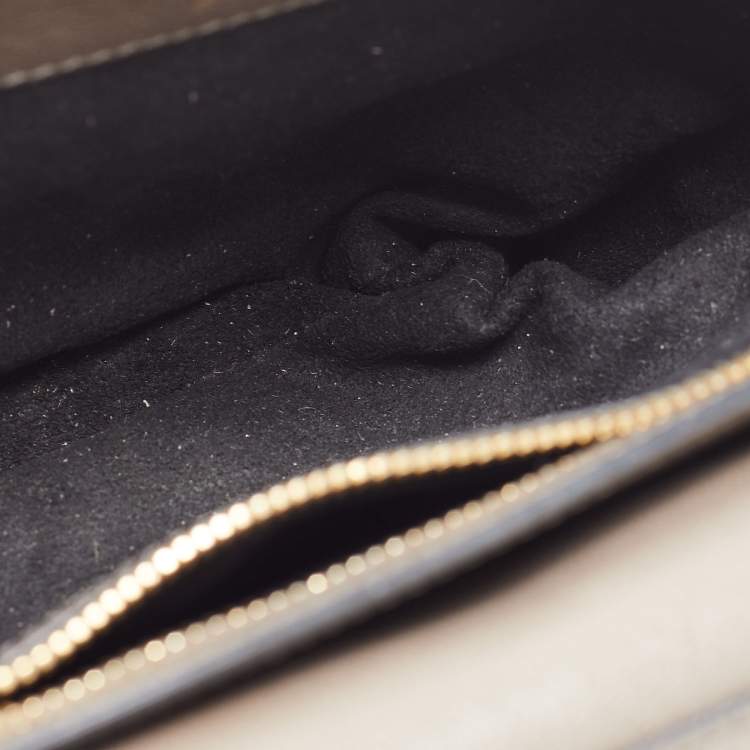 Pre Owned Tom Ford Dark Beige Leather Small Natalia Shoulder Bag