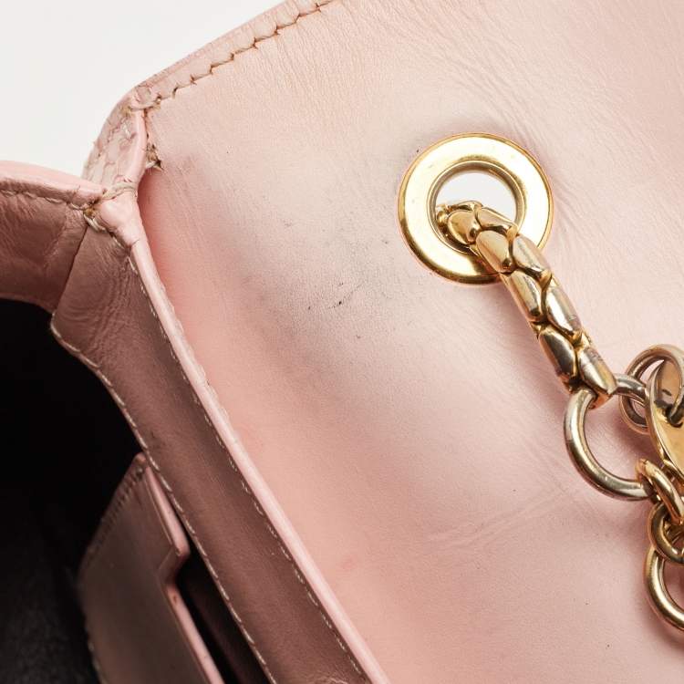 Pre Owned Tom Ford Pink Python Sienna Chain Shoulder Bag