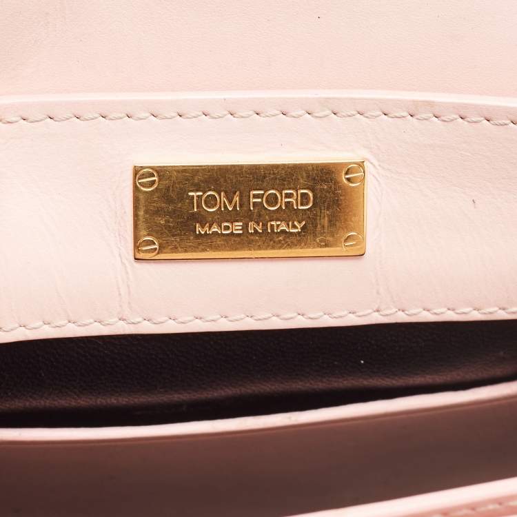 Pre Owned Tom Ford Pink Python Sienna Chain Shoulder Bag