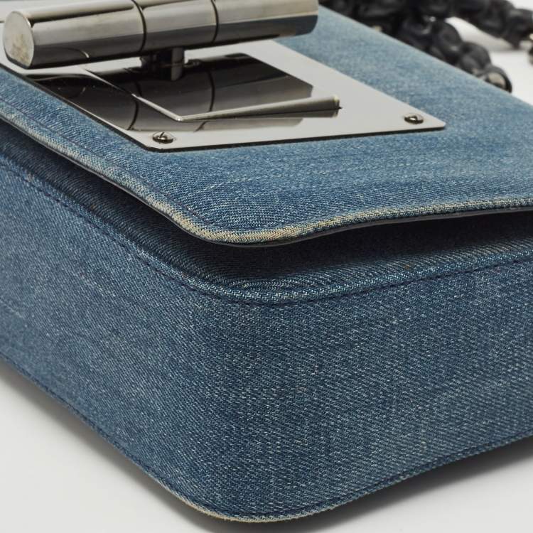 Pre Owned Tom Ford Blue Denim Medium Natalia Shoulder Bag
