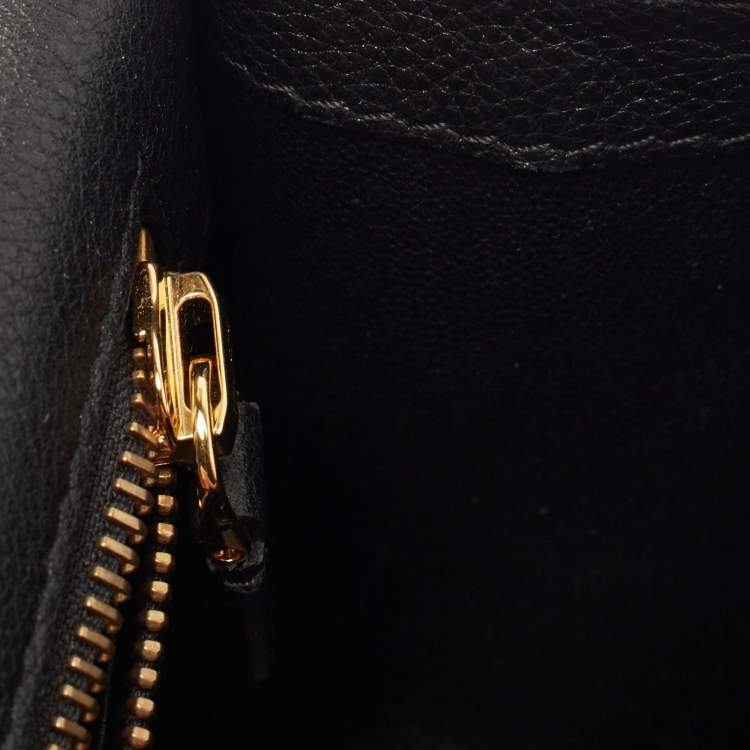 Pre Owned Tom Ford Black Leather Tara Chain Shoulder Bag