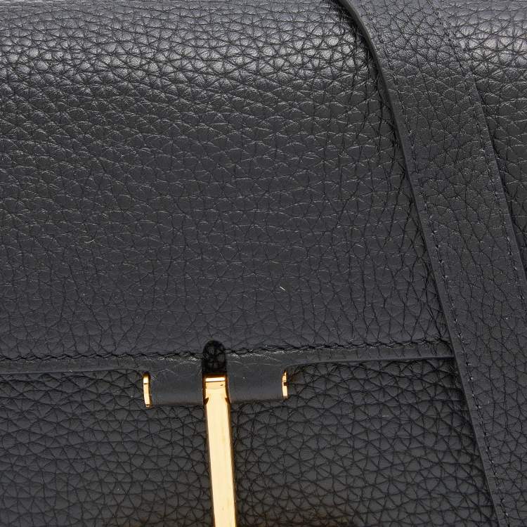 Pre Owned Tom Ford Black Leather Mini Tara Crossbody Bag