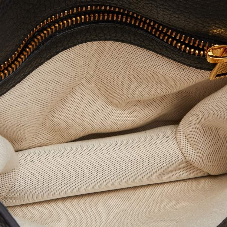 Pre Owned Tom Ford Black Leather Mini Tara Crossbody Bag