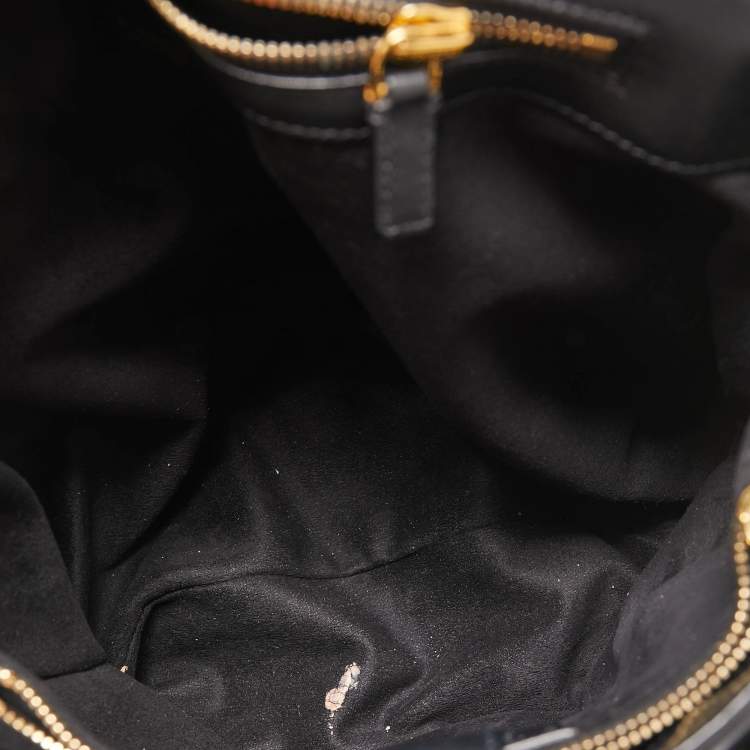 Pre Owned Tom Ford Black Leather Icon TF Tote