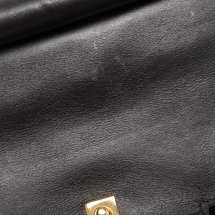 Pre Owned Tom Ford Black Leather Icon TF Tote