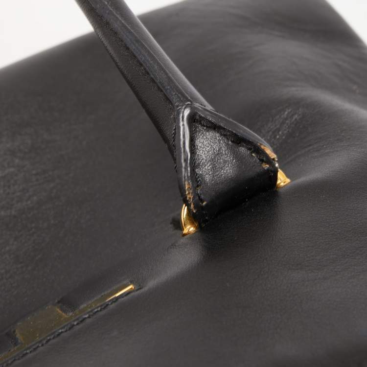 Pre Owned Tom Ford Black Leather Icon TF Tote