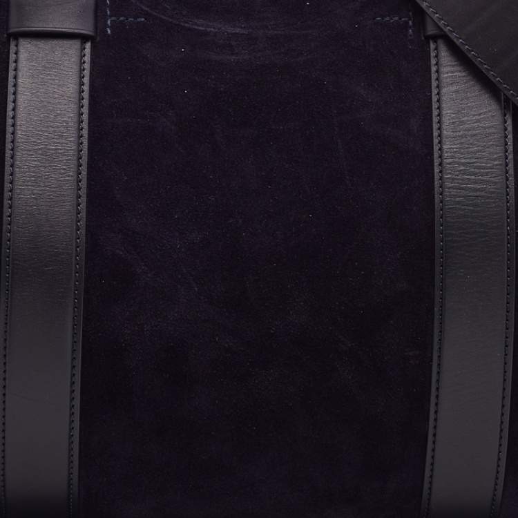 Pre Owned Tom Ford Purple Suede and Leather Weekender Bag