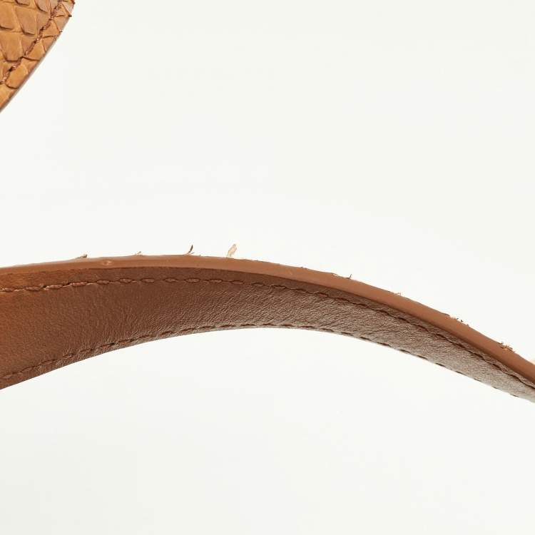 Pre Owned Tom Ford Tan Python Small Natalia Crossbody Bag