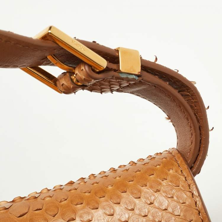 Pre Owned Tom Ford Tan Python Small Natalia Crossbody Bag