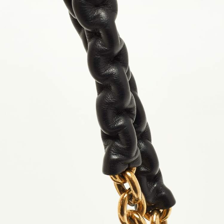 Pre Owned Tom Ford Gold Python and Leather Medium Natalia Chain Shoulder Bag