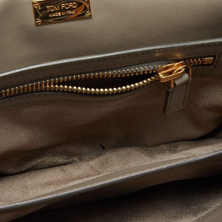 Pre Owned Tom Ford Beige Python Small Natalia Crossbody Bag