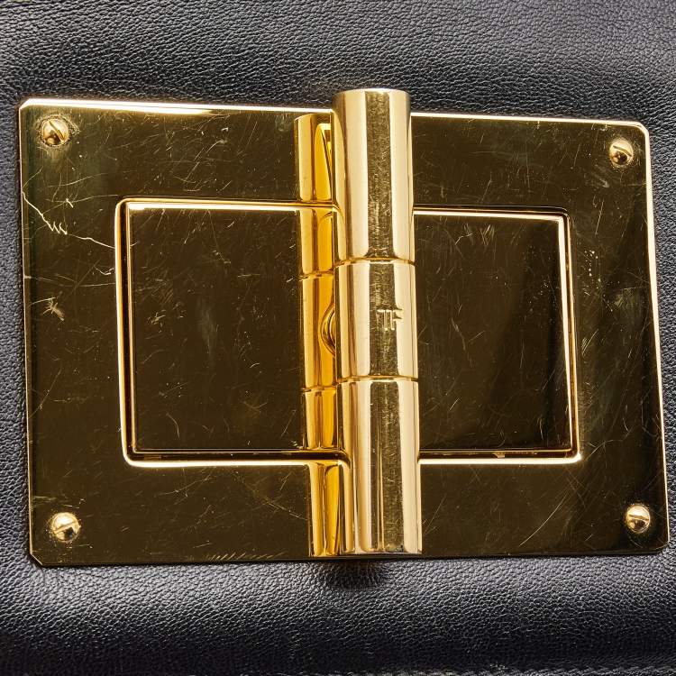 Pre Owned Tom Ford Black Leather Natalia Crossbody Bag