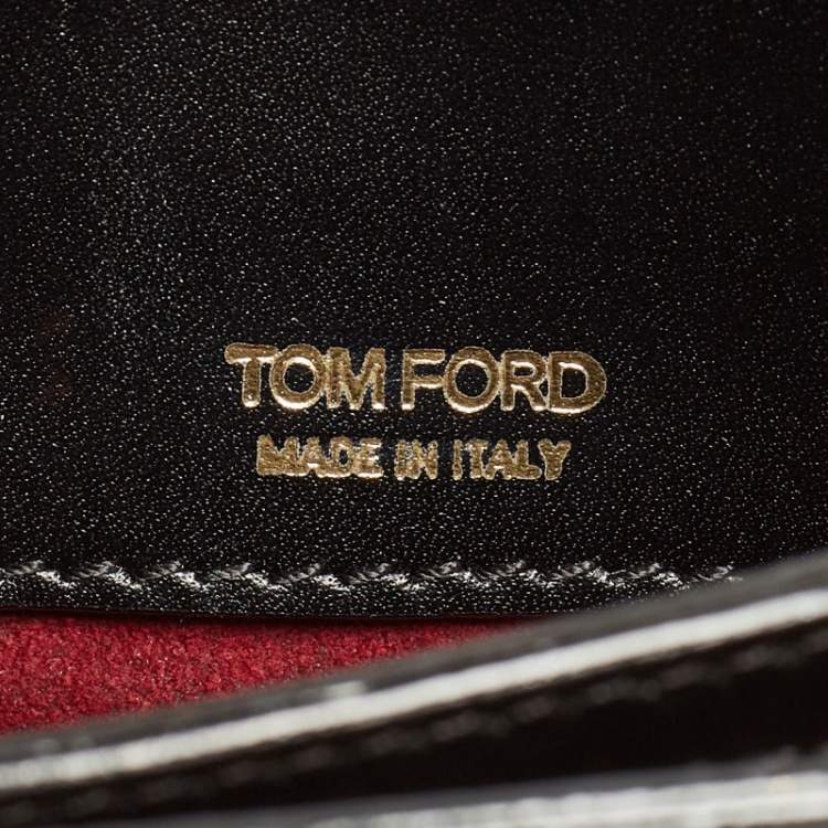 Pre Owned Tom Ford Black Alligator Natalia Crossbody Bag