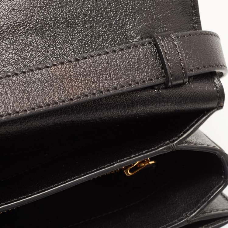 Pre Owned Tom Ford Black Leather Small Natalia Crossbody Bag