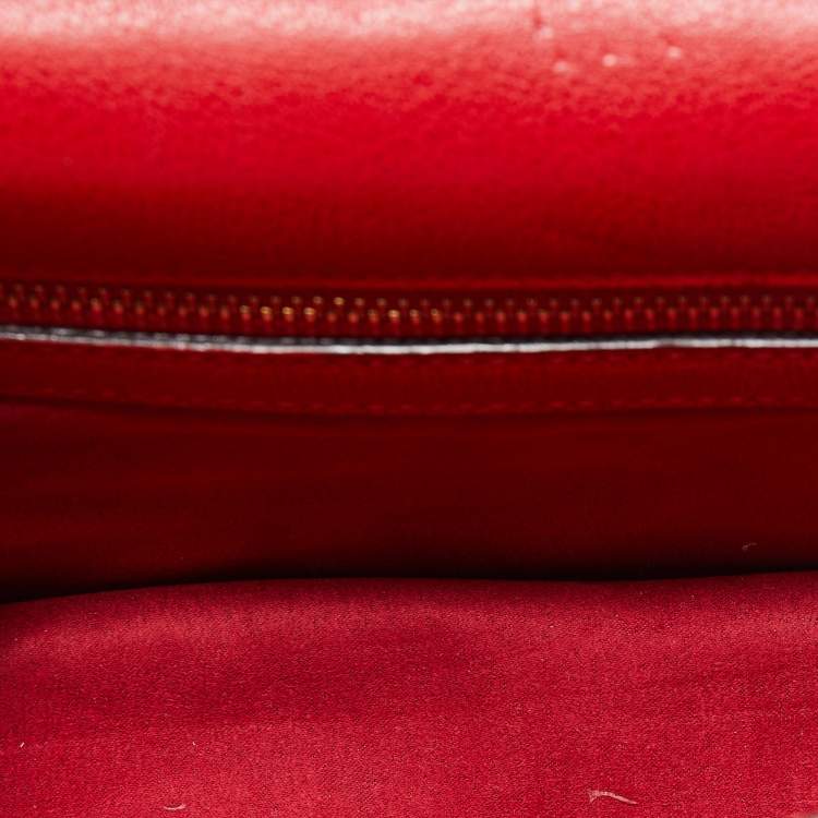 Pre Owned Tom Ford Red Leather Natalia Long Clutch Bag