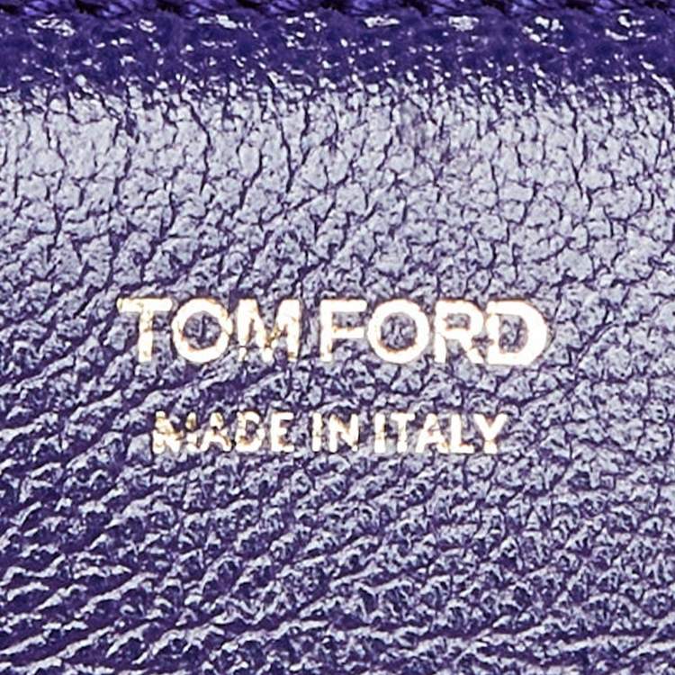 Pre Owned Tom Ford Indigo Leather Small Natalia Crossbody Bag