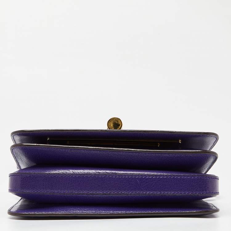 Pre Owned Tom Ford Indigo Leather Small Natalia Crossbody Bag