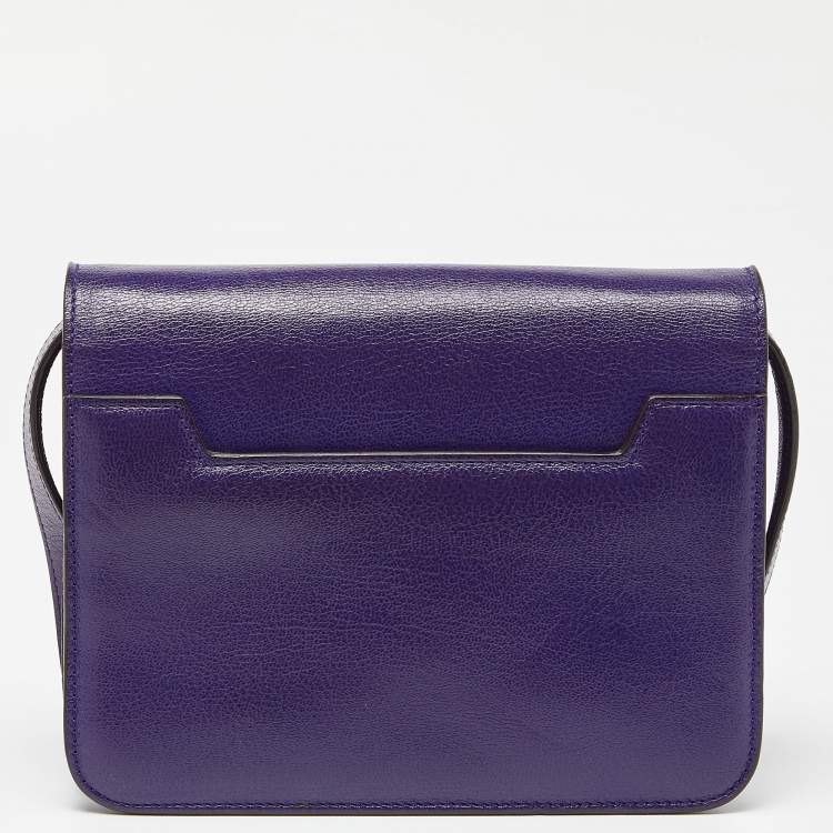 Pre Owned Tom Ford Indigo Leather Small Natalia Crossbody Bag