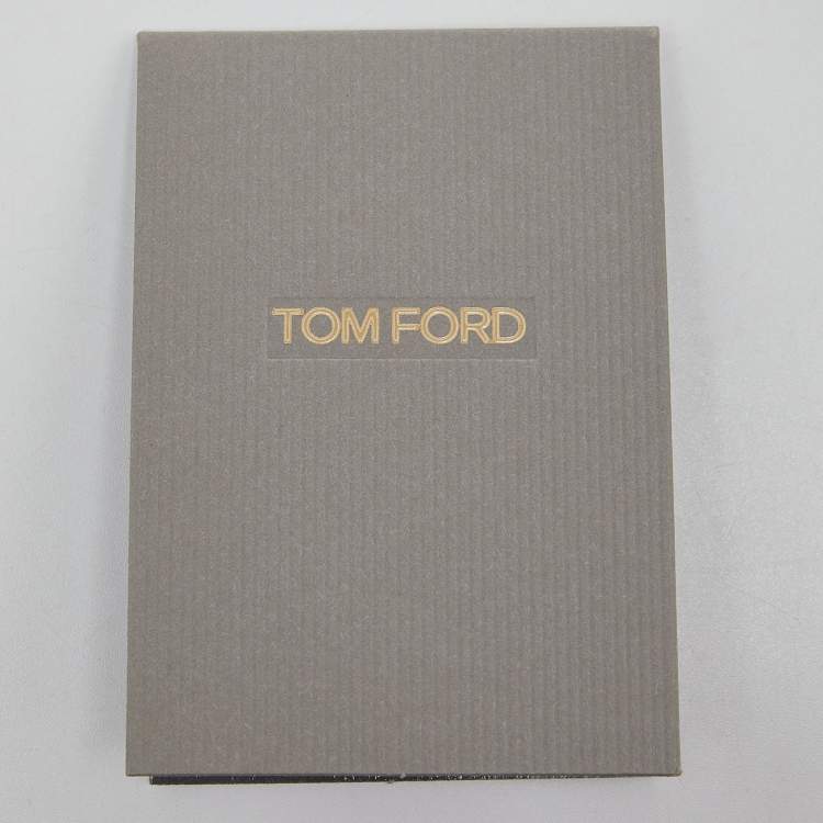 Pre Owned Tom Ford Brown Leather Twist Lock Zip Crossbody Bag